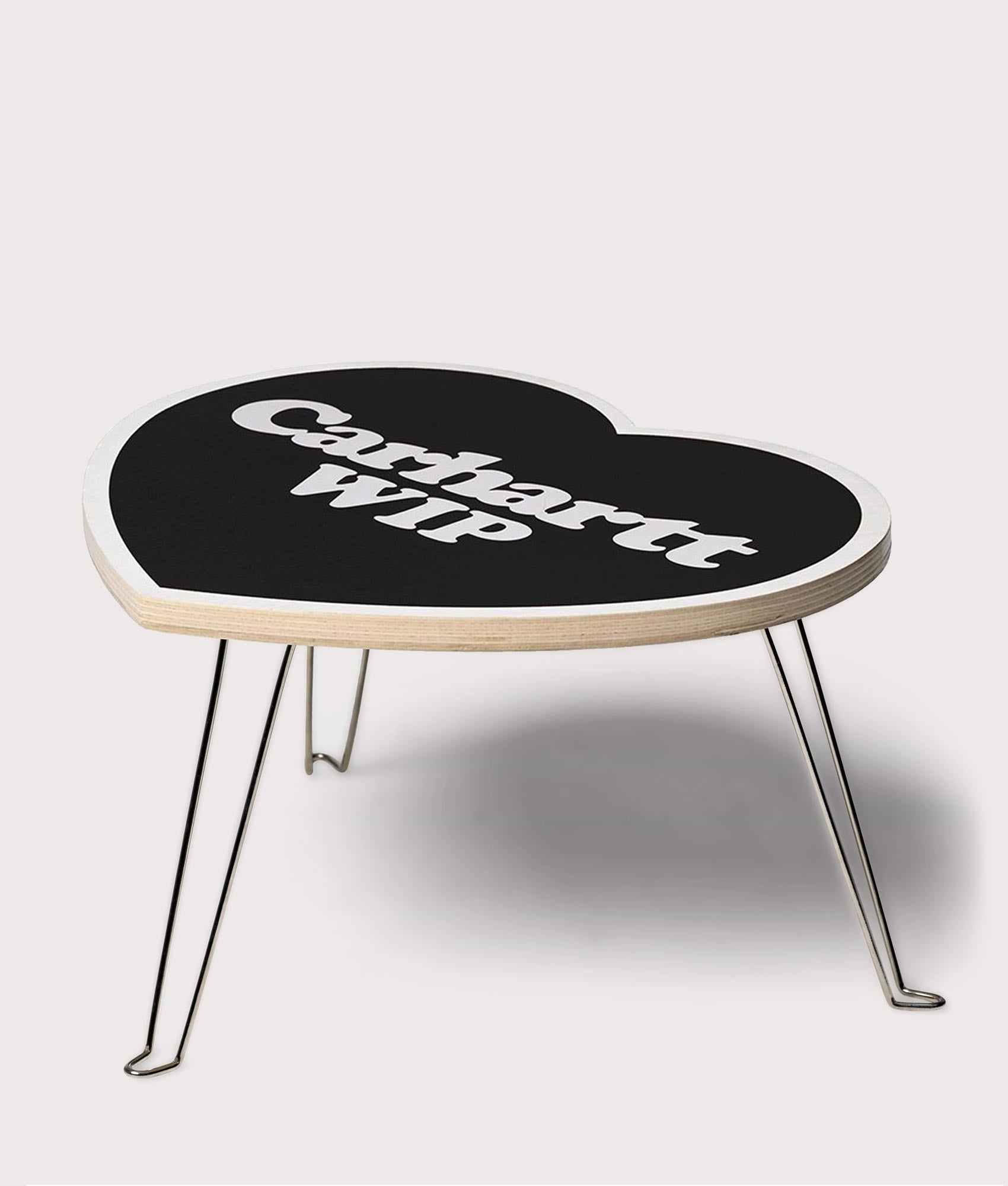 Heart Folding Table in Black/White | Carhartt WIP | EQVVS | Table shot 
