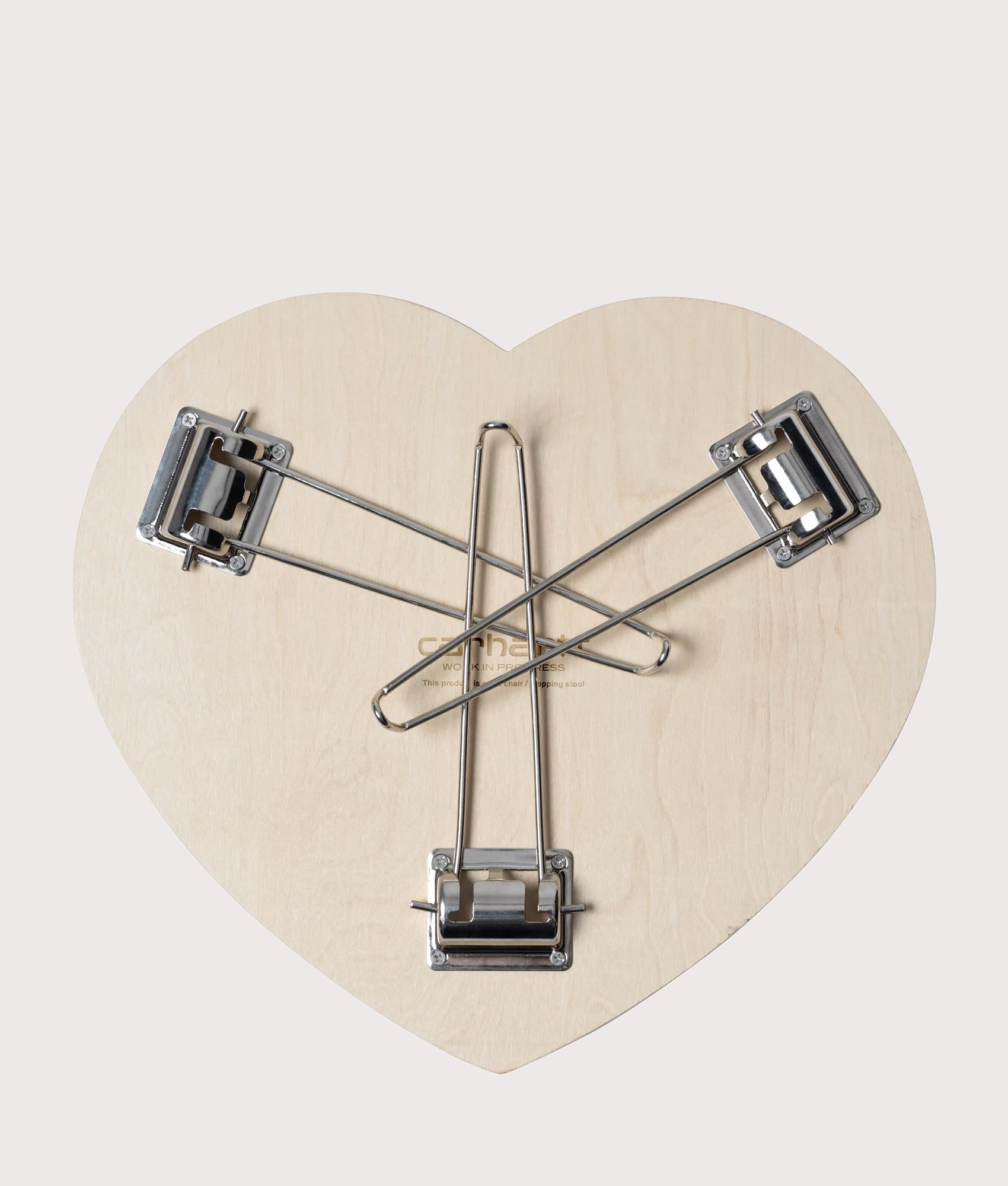 Heart Folding Table in Black/White | Carhartt WIP | EQVVS | Folded shot 