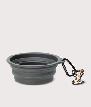 Wild Dog Foldable Bowl in Olive/Wax | 100% Silicone | Carhartt WIP | EQVVS | Side shot 