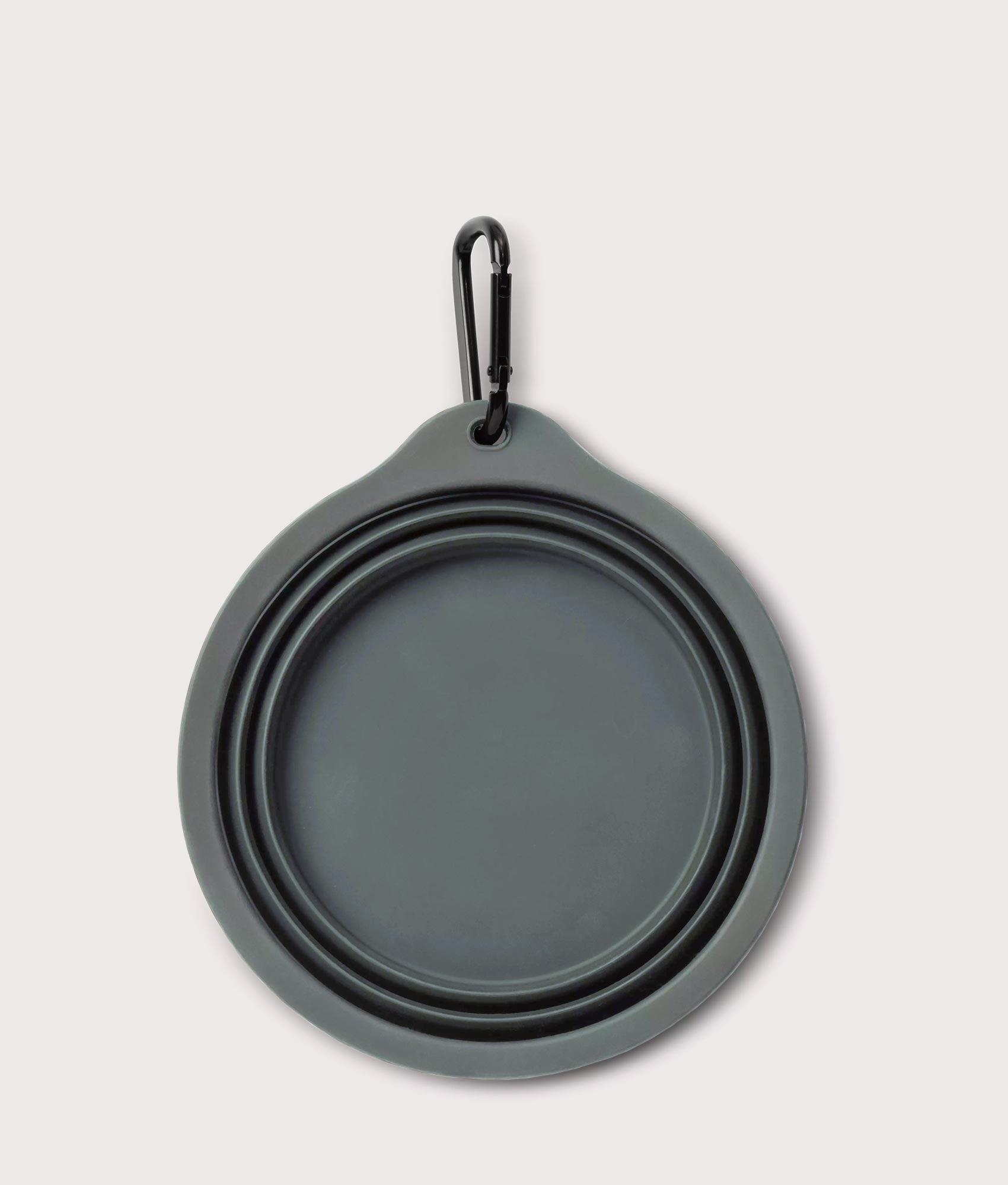 Wild Dog Foldable Bowl in Olive/Wax | 100% Silicone | Carhartt WIP | EQVVS | Folded shot 