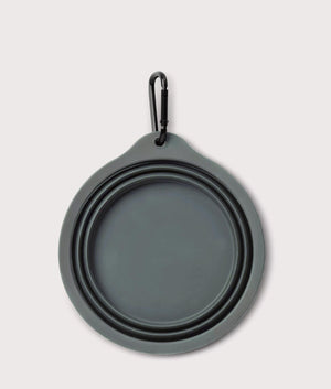 Wild Dog Foldable Bowl in Olive/Wax | 100% Silicone | Carhartt WIP | EQVVS | Folded shot 