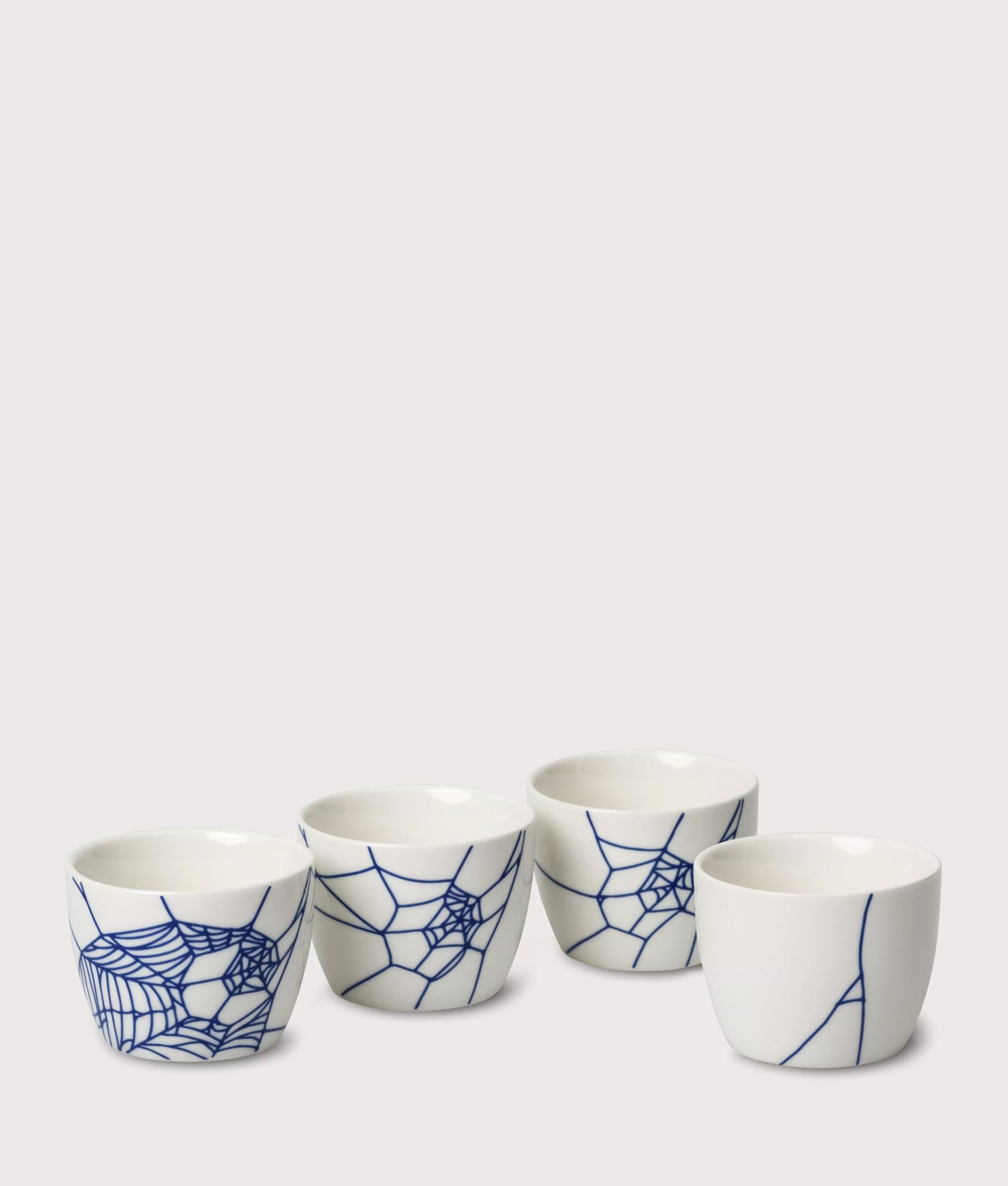 Theory and Practice Soba Cup Set, presented in a White/Blue | Carhartt WIP | EQVVS | Set picture 