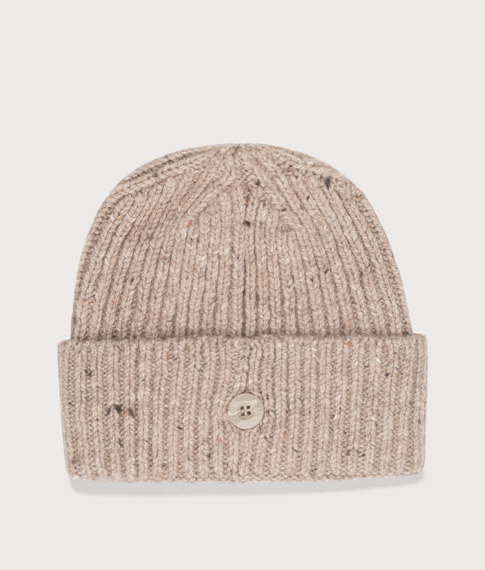 Anglistic Beanie in Speckled Fleur de Sel | Wool and cotton blend | Carhartt WIP | EQVVS | Backs shot 