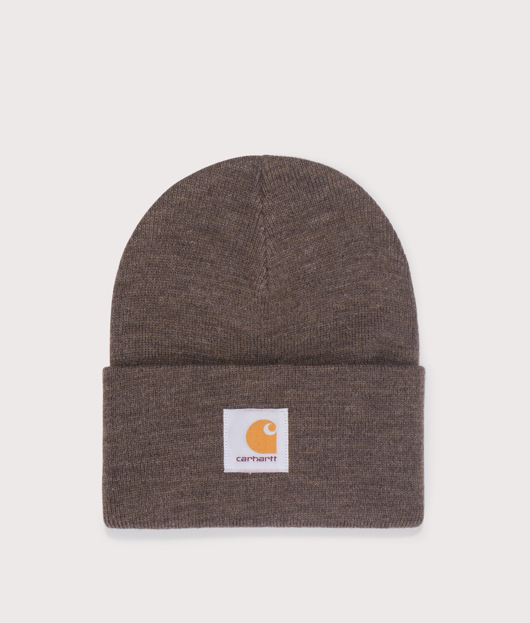 Carhartt WIP Acrylic Watch Hat arrives in Vitola Heather at EQVVS Menswear. Front shot.