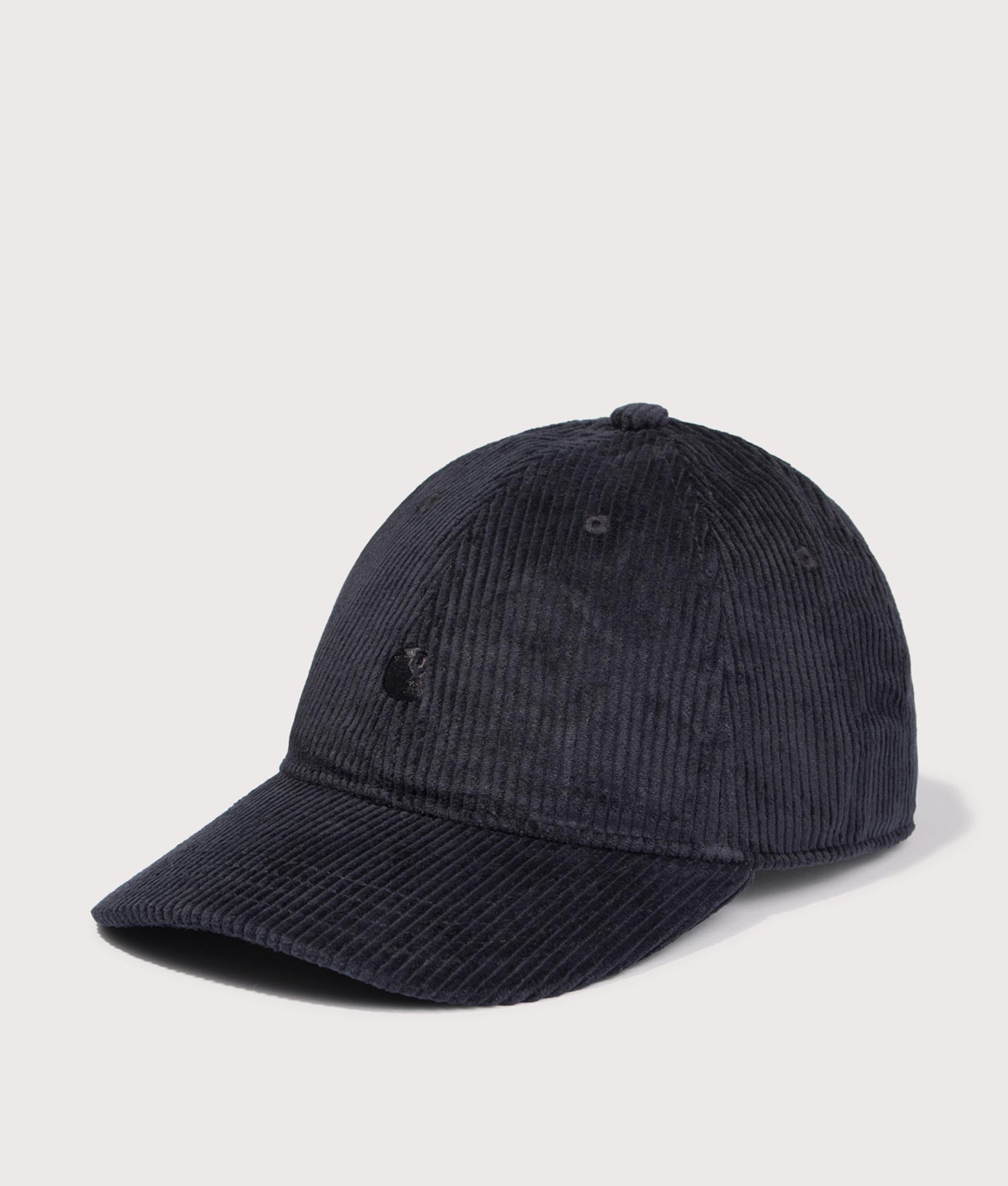 Harlem Cap in Black | Carhartt WIP | EQVVS | Front angle shot 