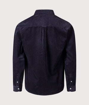 Relaxed Fit Madison Cord Shirt in Dark Navy | 100% Cotton | Carhartt WIP | EQVVS | Back shot 