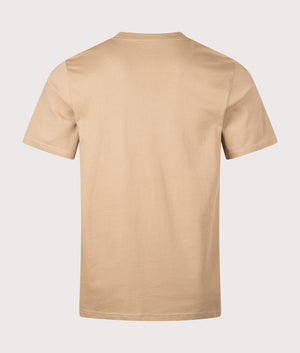 Relaxed Fit Pocket T-Shirt in Peanut. 100% Cotton | Carhartt WIP | EQVVS | Back shot 