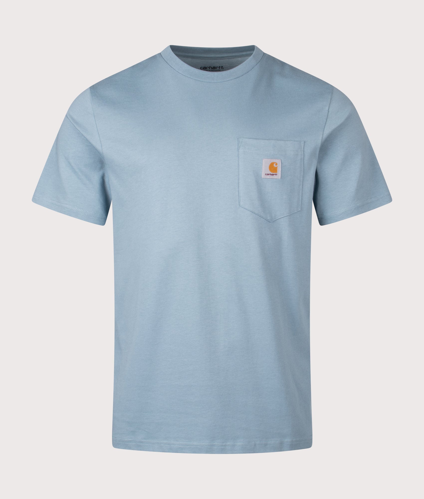 Pocket T-Shirt in Citadel. 100% Cotton | Carhartt WIP | EQVVS | Front shot 