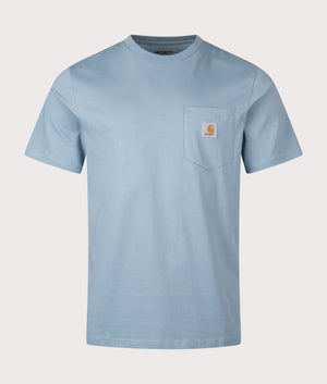 Pocket T-Shirt in Citadel. 100% Cotton | Carhartt WIP | EQVVS | Front shot 