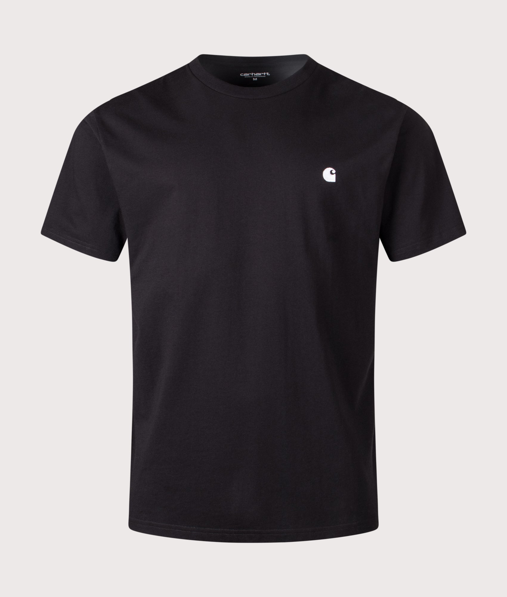 Relaxed Fit Madison T-Shirt in Black/Wax | 100% Organic Cotton | Carhartt WIP | EQVVS | Front shot 