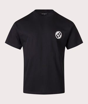 Relaxed Fit C Logo Archive T-Shirt in Black | 100% Cotton | Carhartt WIP | EQVVS | Front shot 