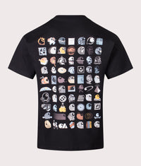 Relaxed Fit C Logo Archive T-Shirt: 89XX Black 