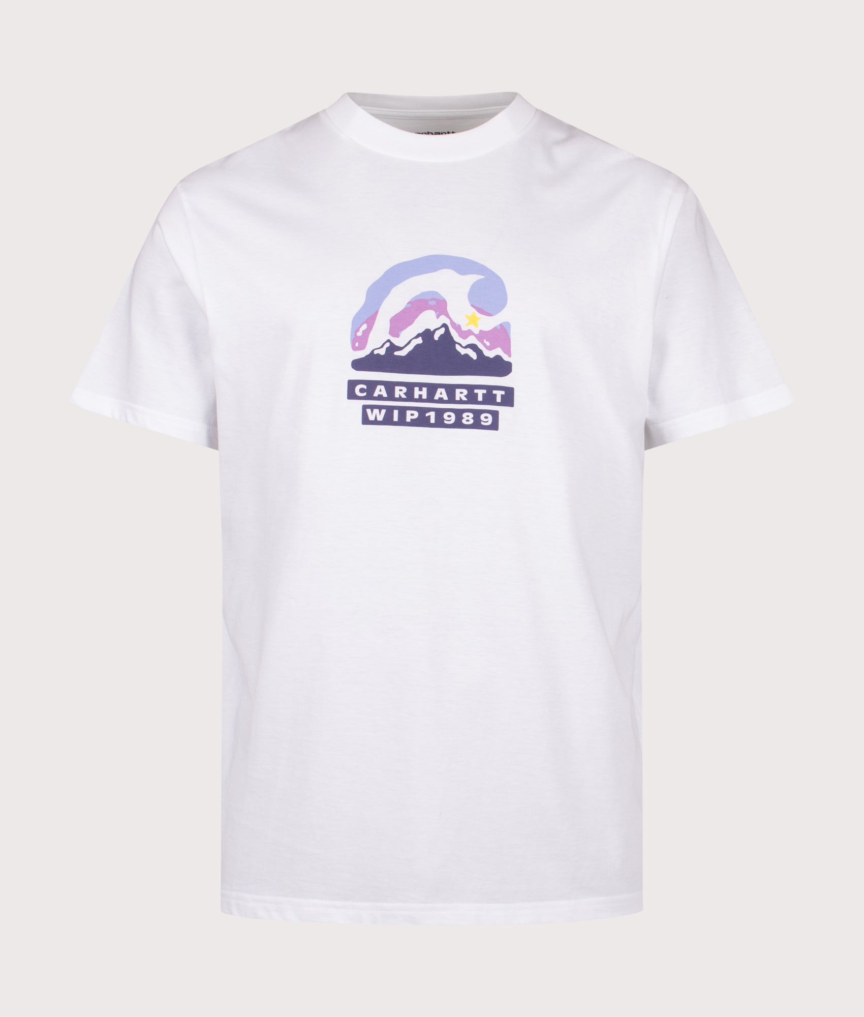 Oversized Fit Rising Helix T-Shirt in White | 100% Cotton | Carhartt WIP | EQVVS | Front shot 