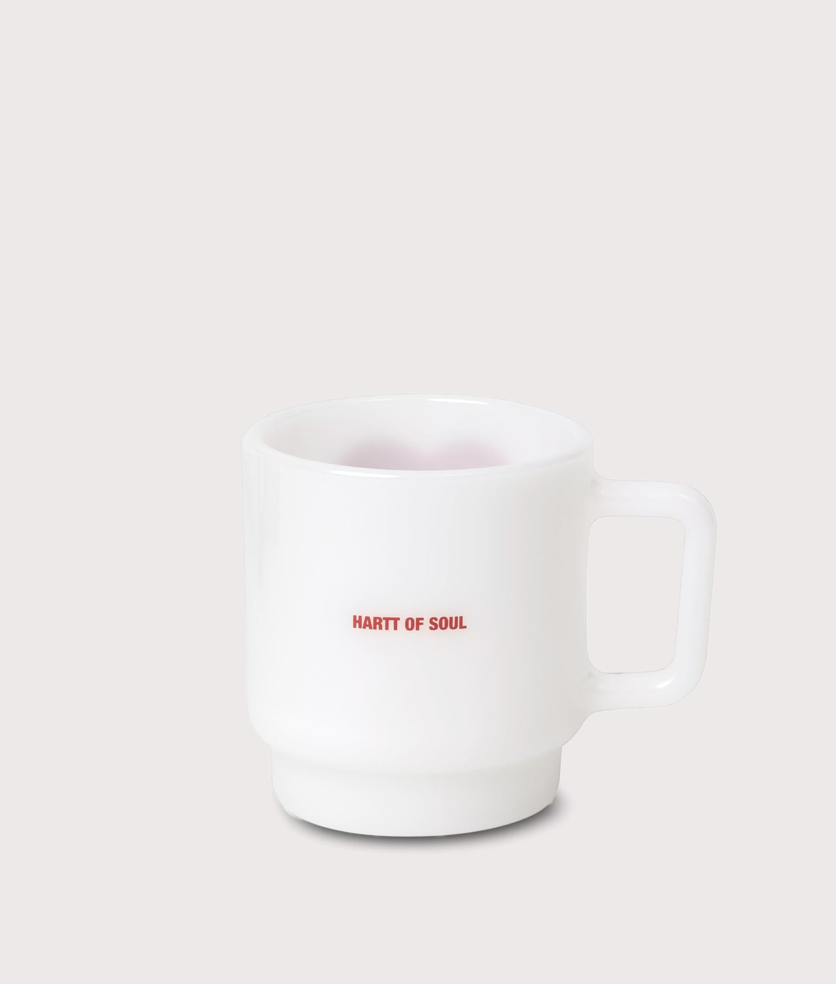 Heart Glass Mug in White | Carhartt WIP | EQVVS | Back shot 