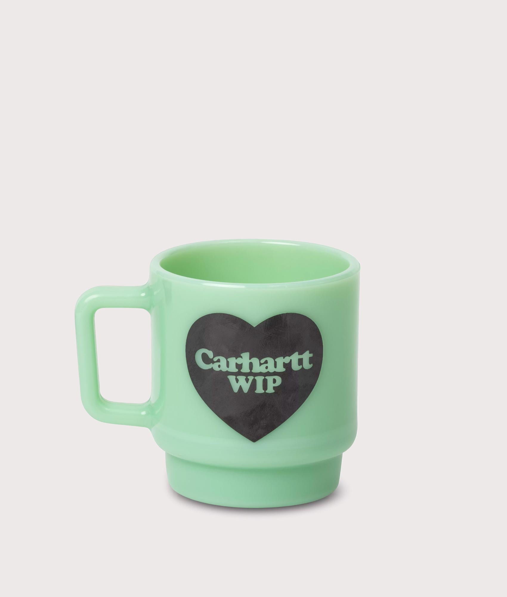 Heart Glass Mug in Jade | Carhartt WIP | EQVVS | Front shot 