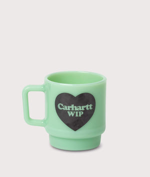 Heart Glass Mug in Jade | Carhartt WIP | EQVVS | Front shot 