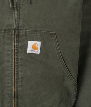 Relaxed Fit OG Active Jacket in Olive | Carhartt WIP | EQVVS | Front detail shot 