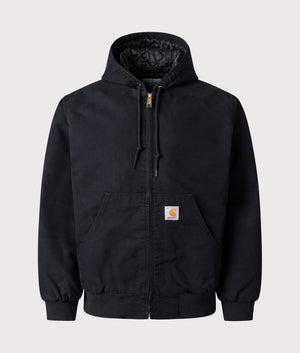 Relaxed Fit OG Active Jacket in Black. 100% Cotton | Carhartt WIP | EQVVS | Front shot 