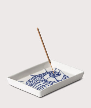 Theory and Practice Incense Tray in White/Blue | Carhartt WIP | EQVVS | Incense stick shot 