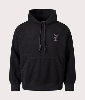 Oversized Helix Hoodie by Carhartt WIP in Black. Shot by EQVVS. Front shot.