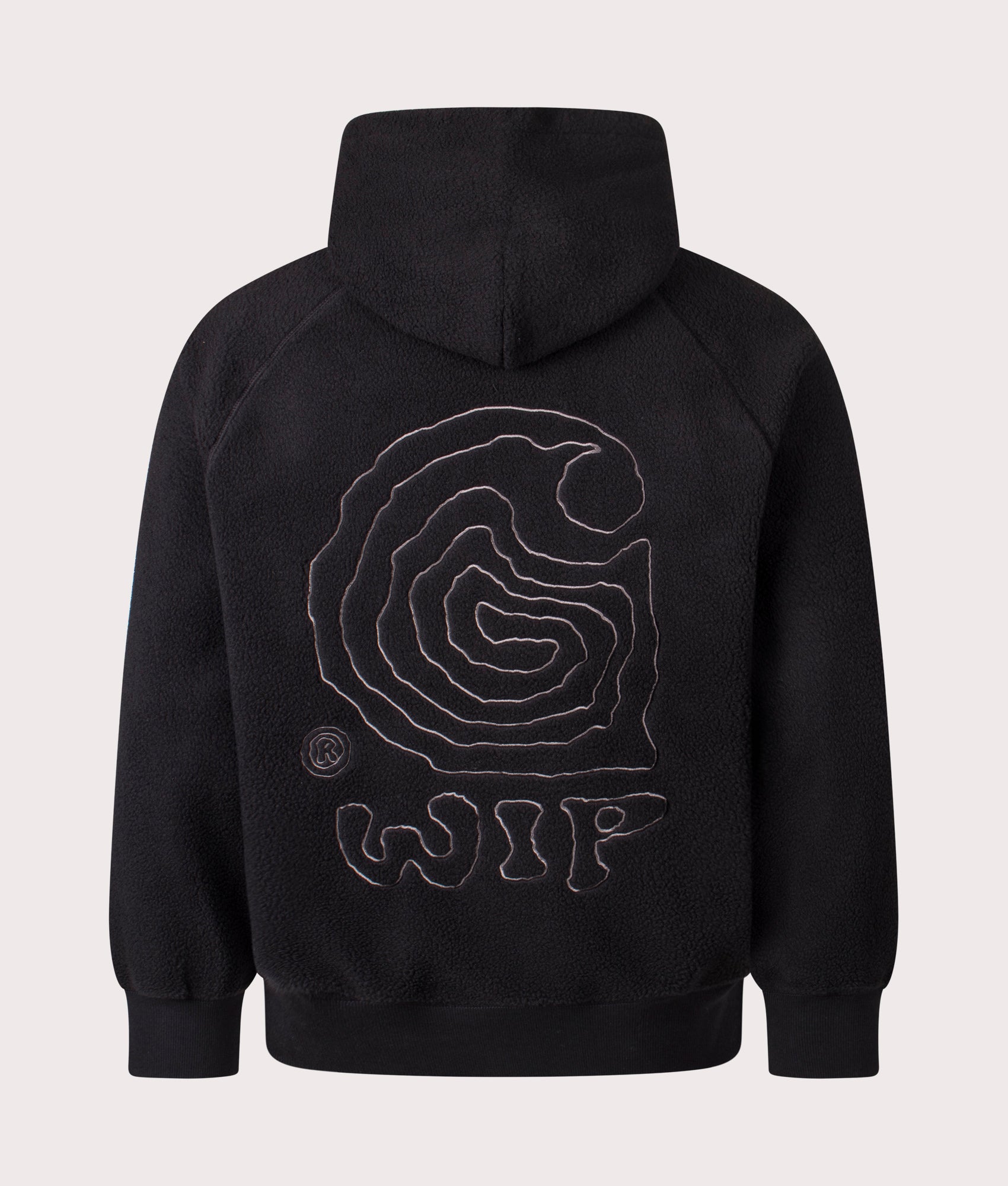Oversized Helix Hoodie by Carhartt WIP in Black. Shot by EQVVS. Back shot.