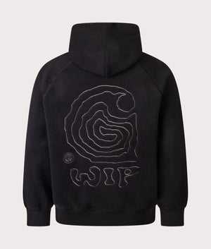 Oversized Helix Hoodie by Carhartt WIP in Black. Shot by EQVVS. Back shot.