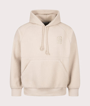 Oversized Helix Hoodie by Carhartt WIP in Fleur De Sel. Shot by EQVVS. Front shot.