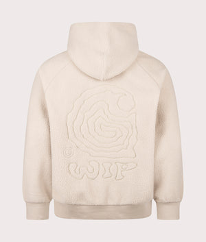 Oversized Helix Hoodie by Carhartt WIP in Fleur De Sel. Shot by EQVVS. Back shot.