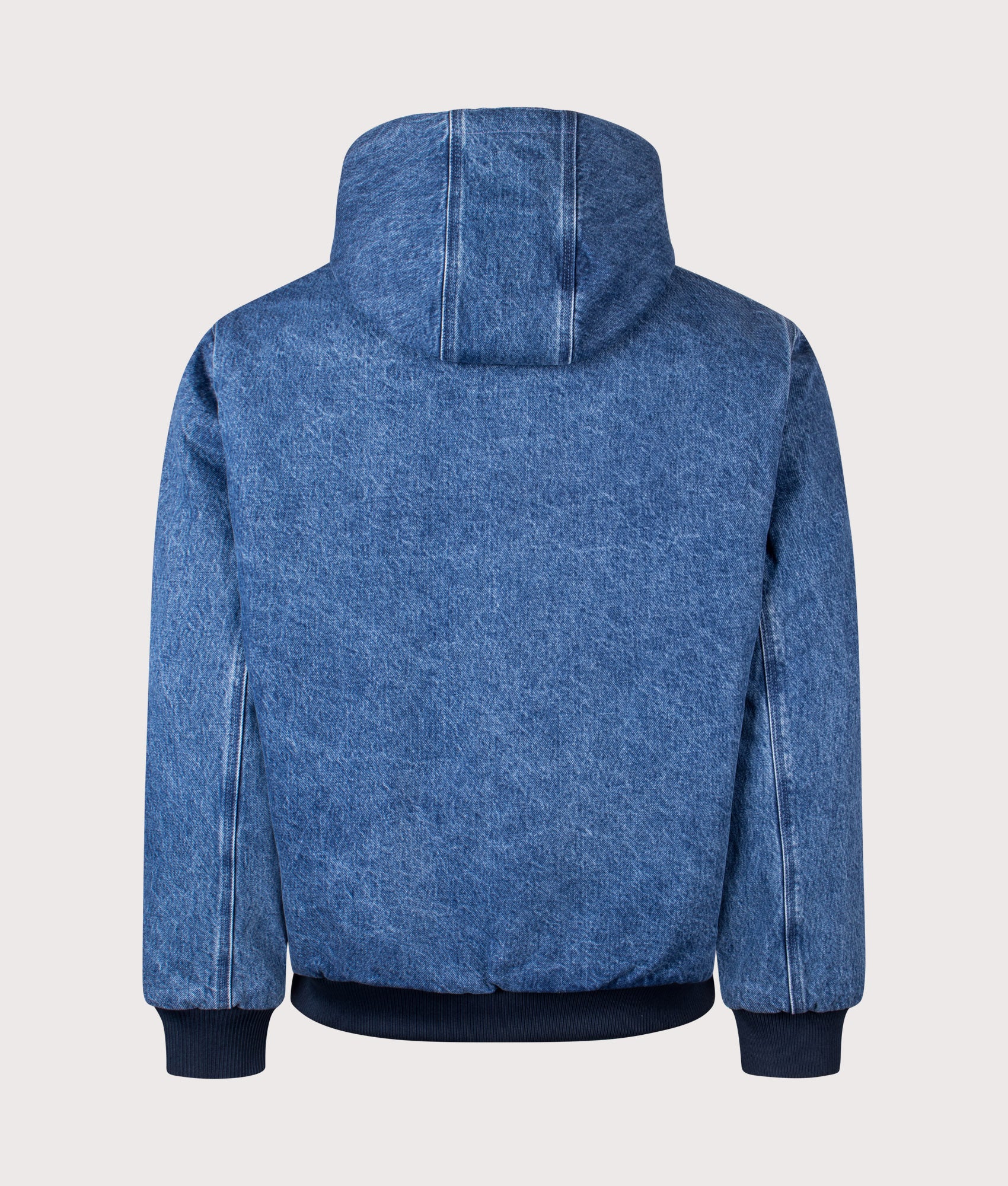 Carhartt WIP 50 Years Anniversary OG Active Denim Reversible Jacket in Blue/USA Red at EQVVS Menswear. Side A Back shot.