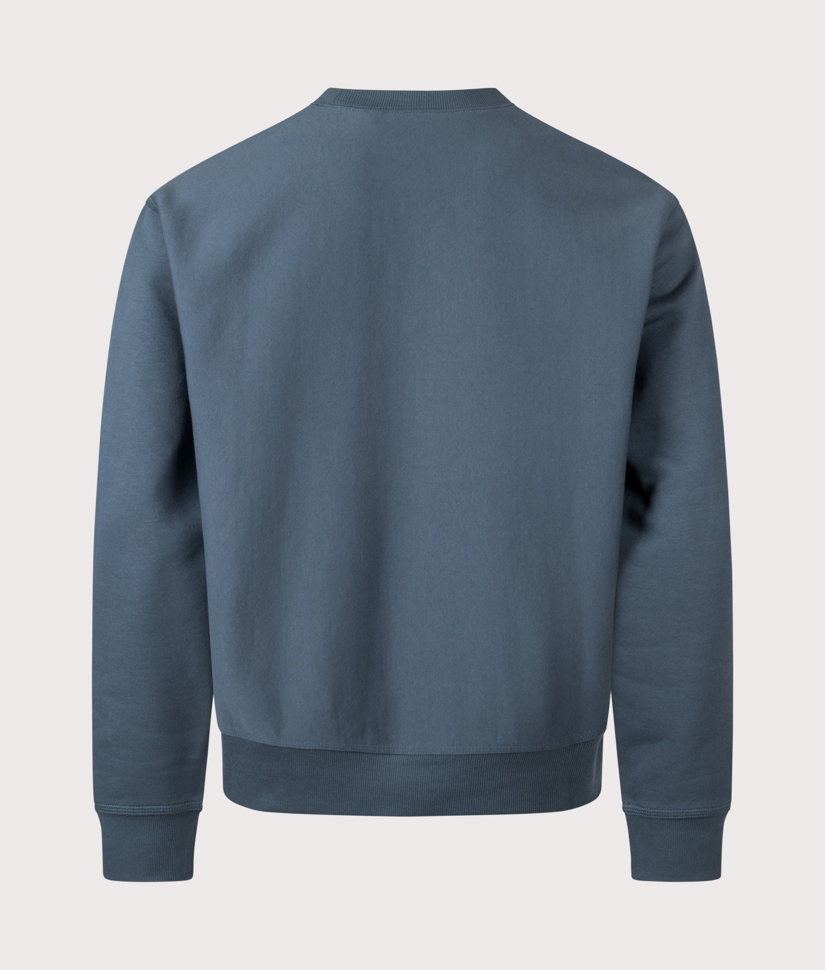 Relaxed Fit American Script Sweatshirt in Office Blue | Carhartt WIP | EQVVS | Back shot  