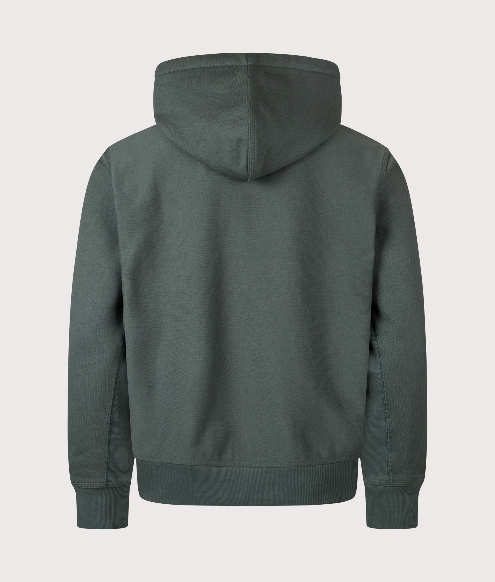 Relaxed Fit Quarter Zip American Script Sweatshirt in Palisander | Carhartt WIP | EQVVS | Back shot 