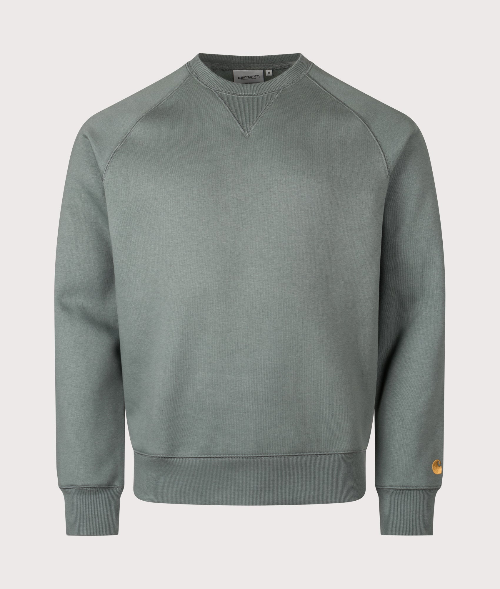 Chase Sweatshirt in Velvet Green/Gold | Carhartt WIP | EQVVS | Front shot 