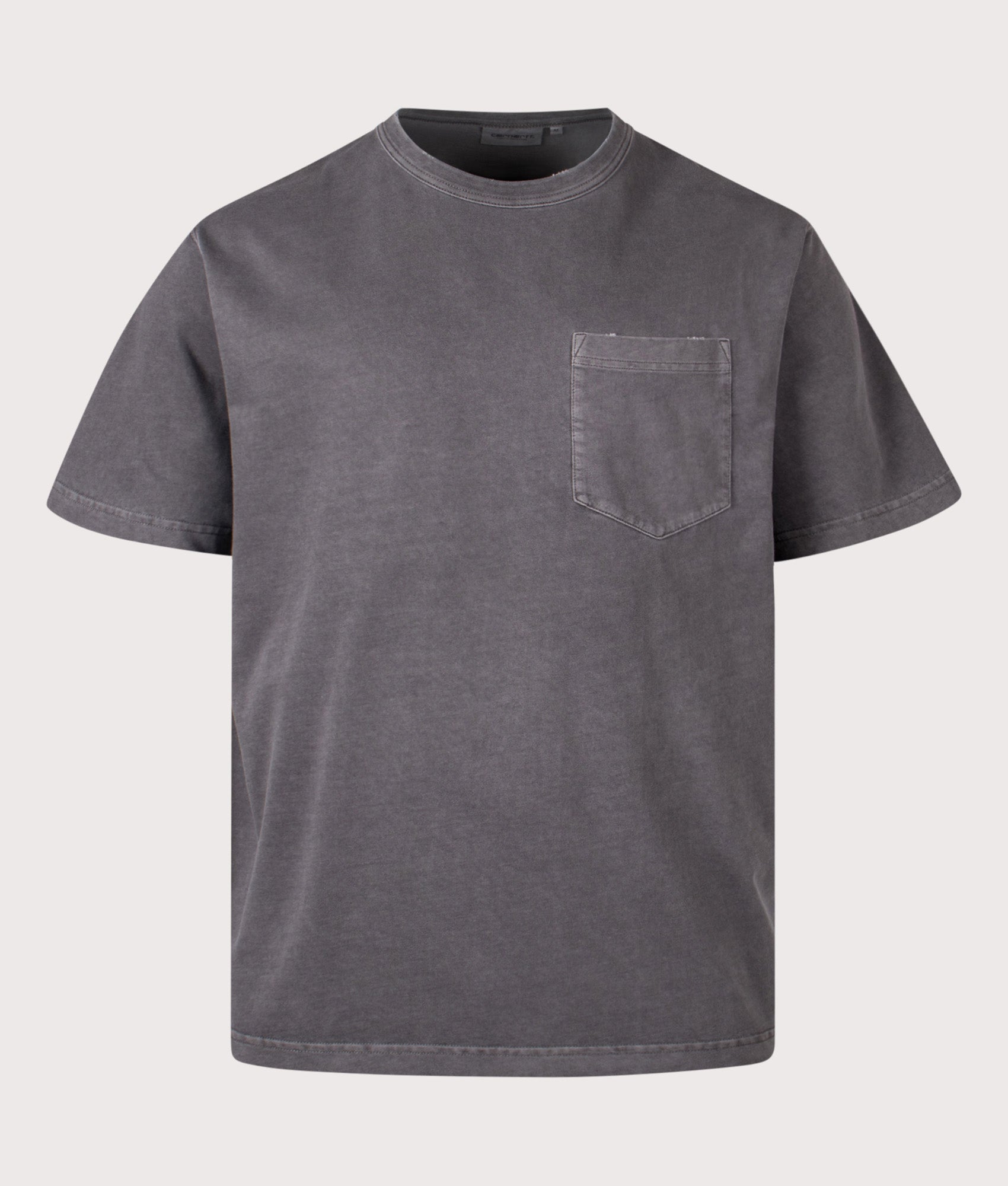 Carhartt WIP Loose Fit Torion Pocket T-Shirt in Black at EQVVS Menswear. Front shot.