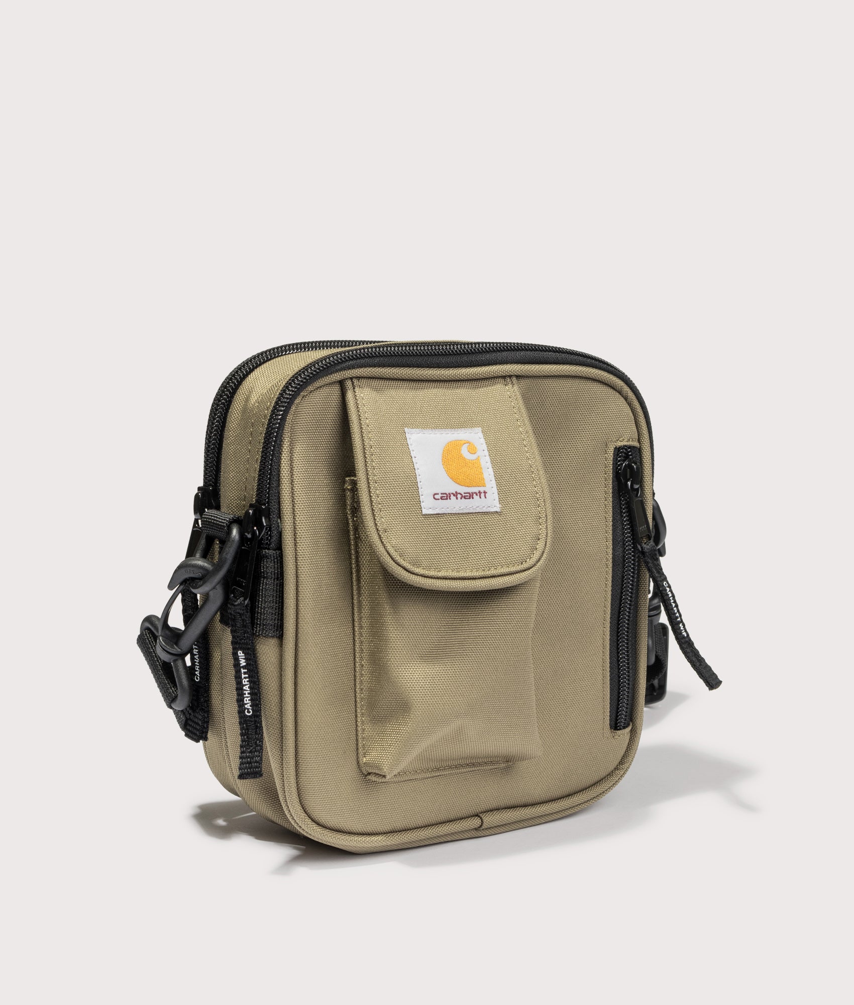 Small Essentials Bag in Brass | Carhartt WIP | EQVVS | Front angle shot 