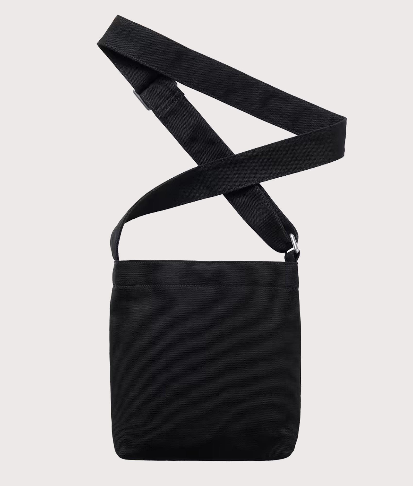 Carhartt WIP Canvas bag  in Black at EQVVS Menswear. Back shot.
