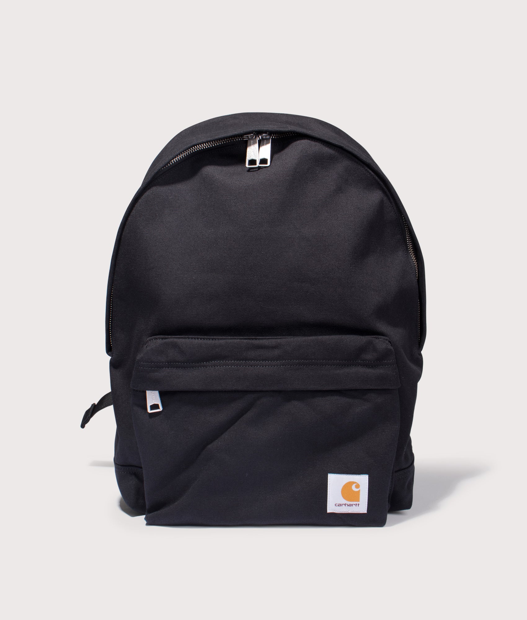 Canvas Backpack in Black | 100% Cotton | Carhartt WIP | EQVVS | Front shot 