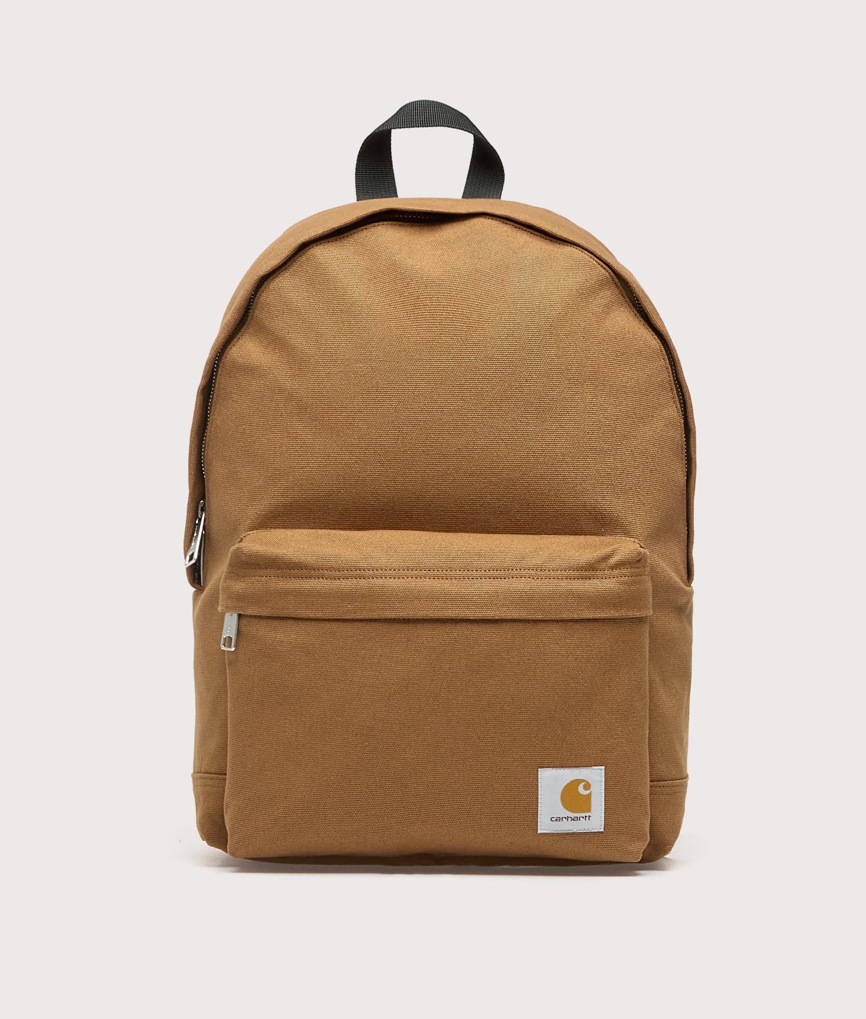 Carhartt WIP Canvas Backpack in Hamilton Brown at EQVVS Menswear. Front shot.