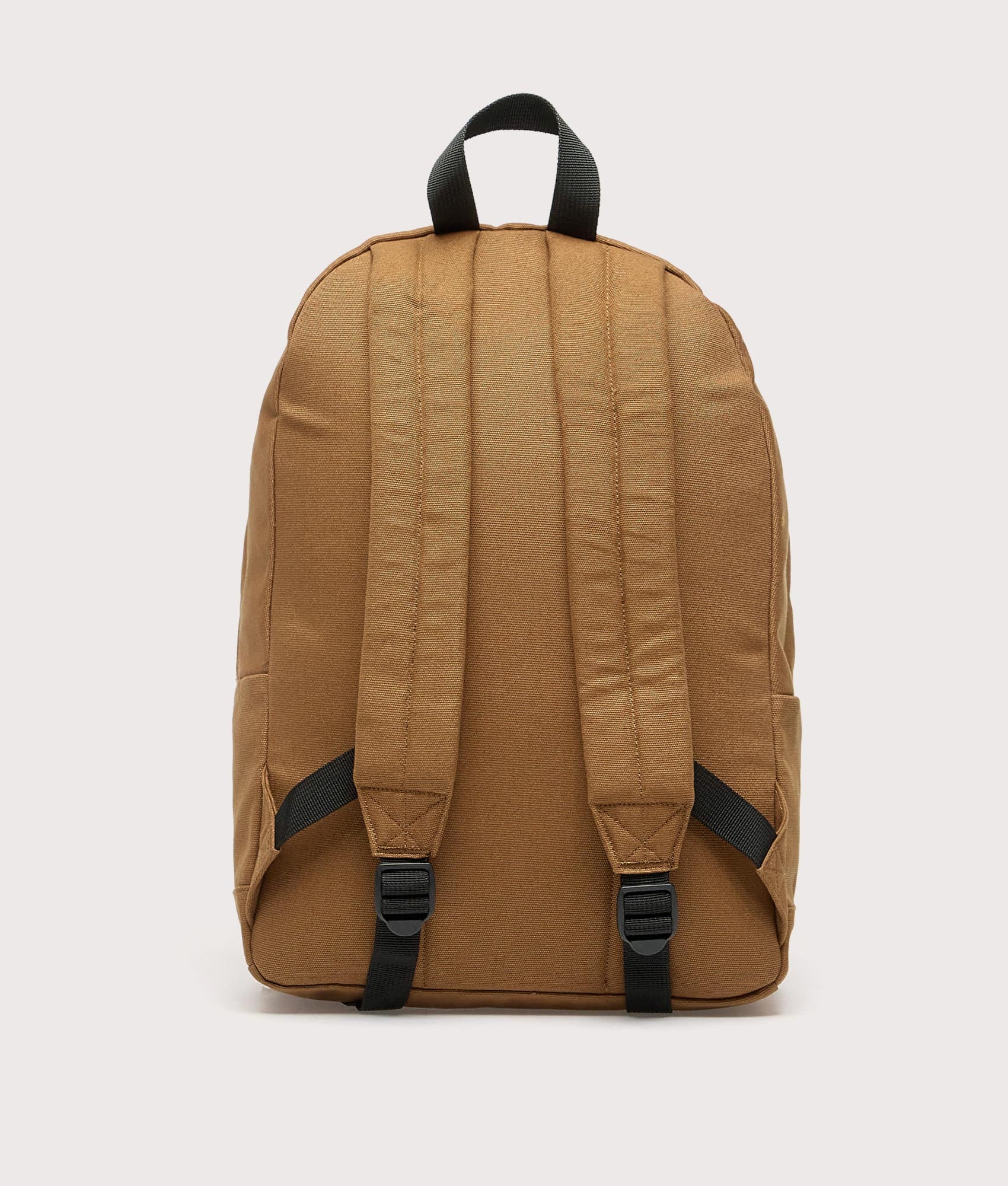 Carhartt WIP Canvas Backpack in Hamilton Brown at EQVVS Menswear. Back shot.