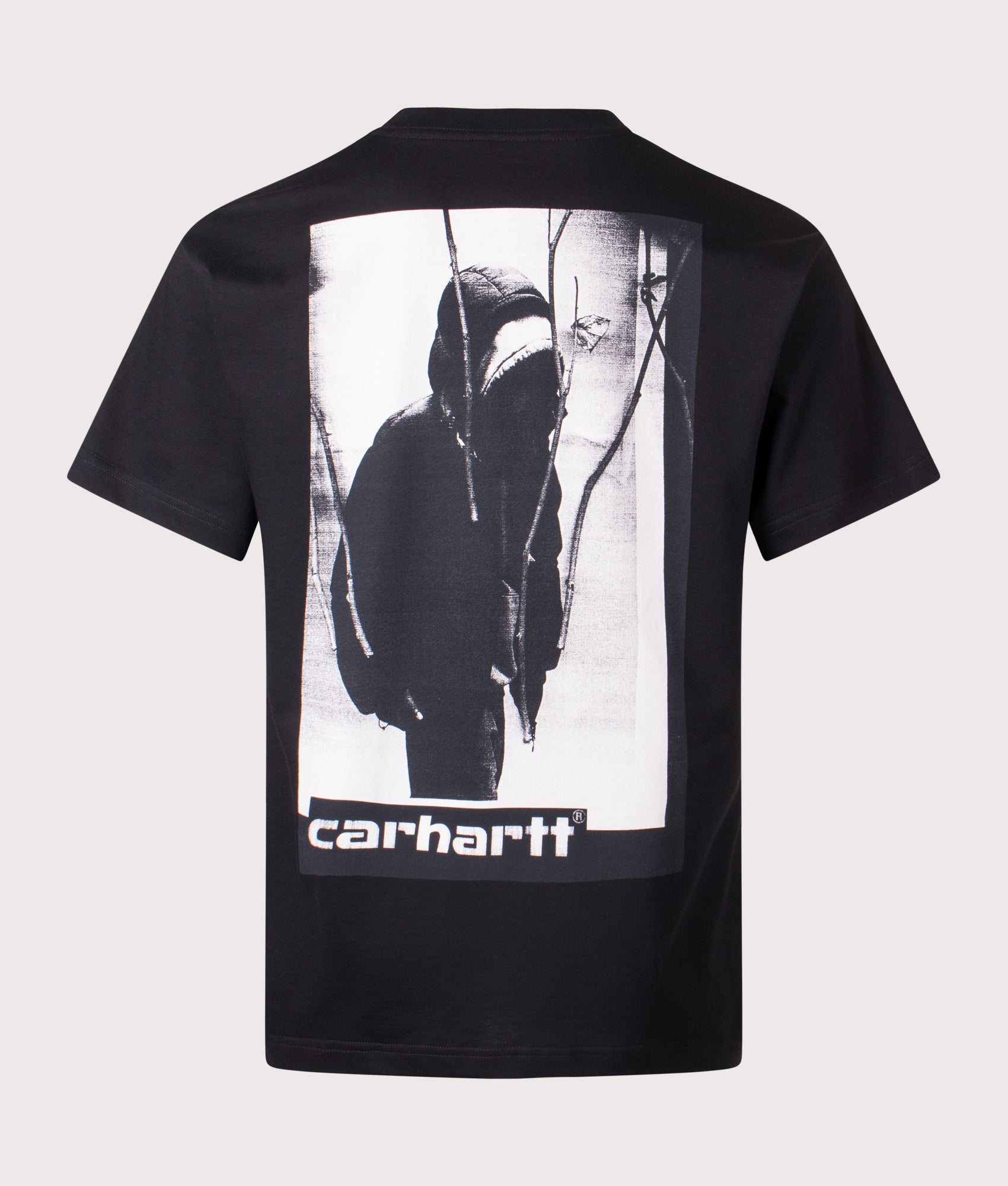 Relaxed Fit Archive Script T-Shirt in Black | 100% Cotton | Carhartt WIP | EQVVS | Back shot