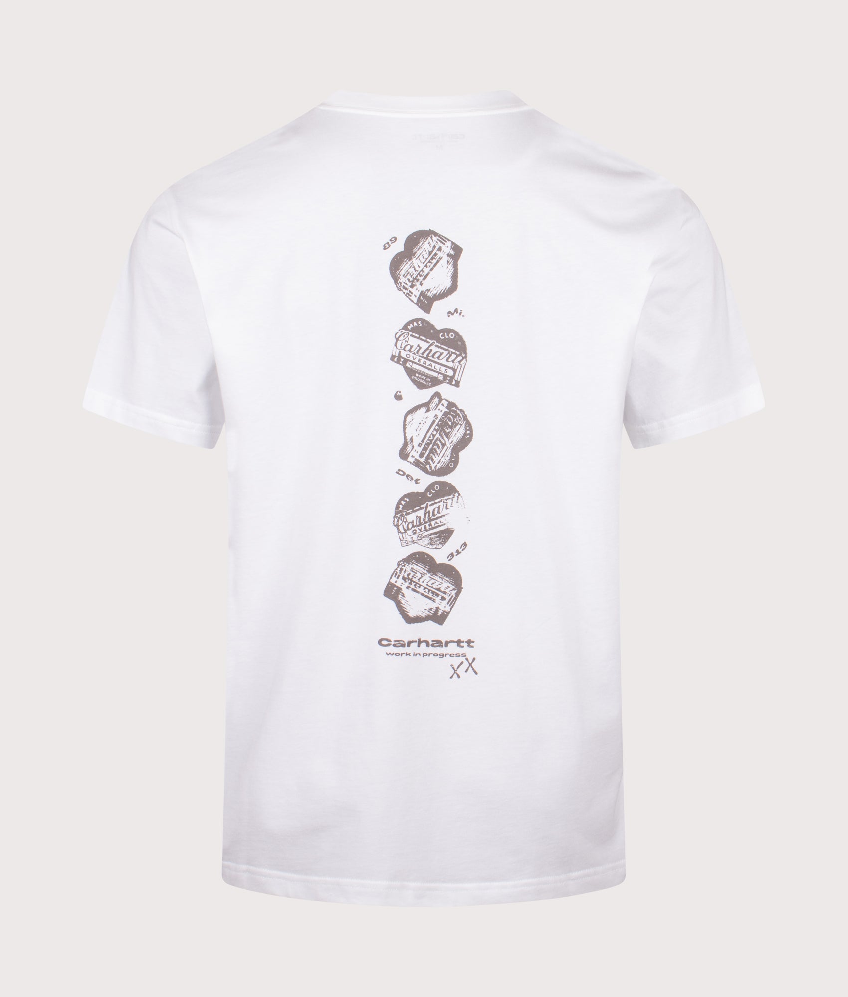 Relaxed Fit Garble T-Shirt in White | Carhartt WIP | EQVVS | Back shot