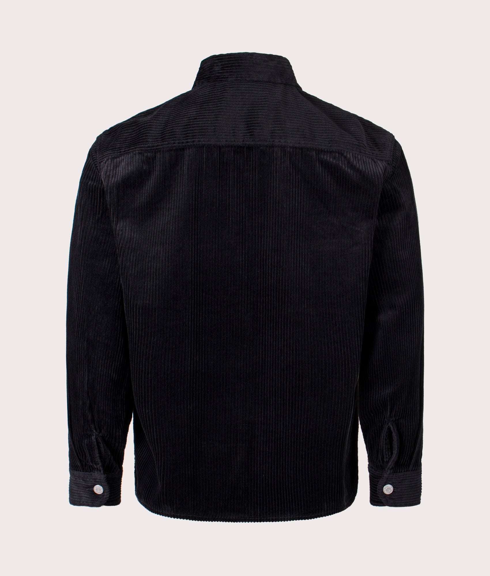 Reynold Overshirt by Carhartt WIP in Black. Shot by EQVVS. Back shot.