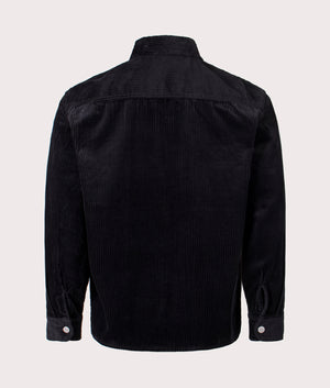 Reynold Overshirt by Carhartt WIP in Black. Shot by EQVVS. Back shot.