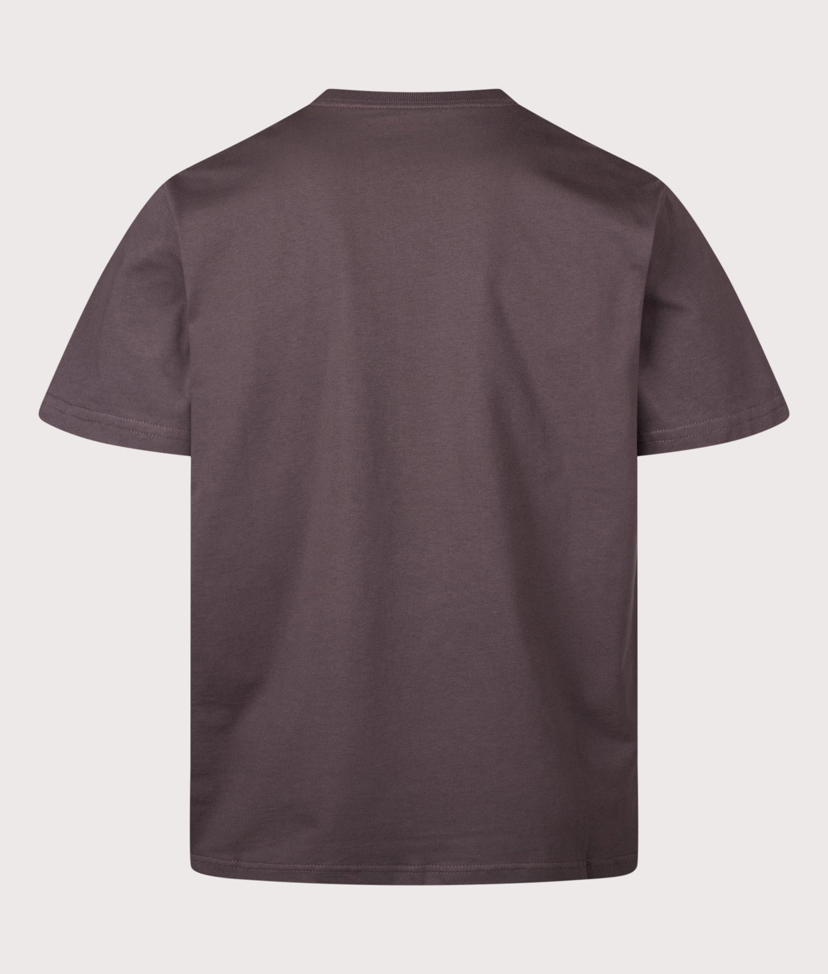 Carhartt WIP Loose Fit Chase T-Shirt in Shale and Gold at EQVVS Menswear. Back shot.