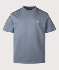 Loose Fit Chase T-Shirt: 3LPXX Cozy Blue/Gold 