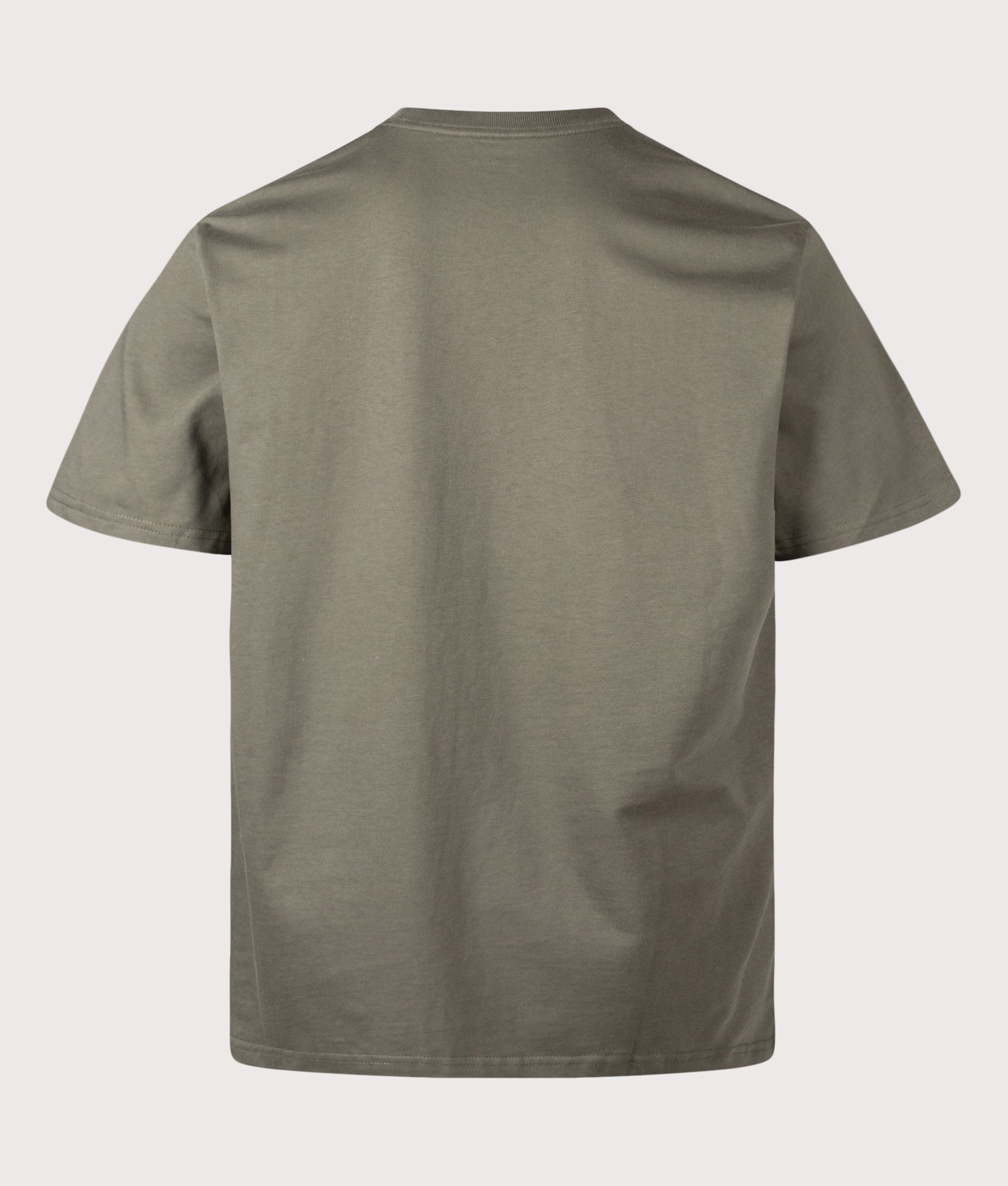 Carhartt WIP Loose Fit Chase T-Shirt in Leaf and Gold at EQVVS Menswear. Back shot.