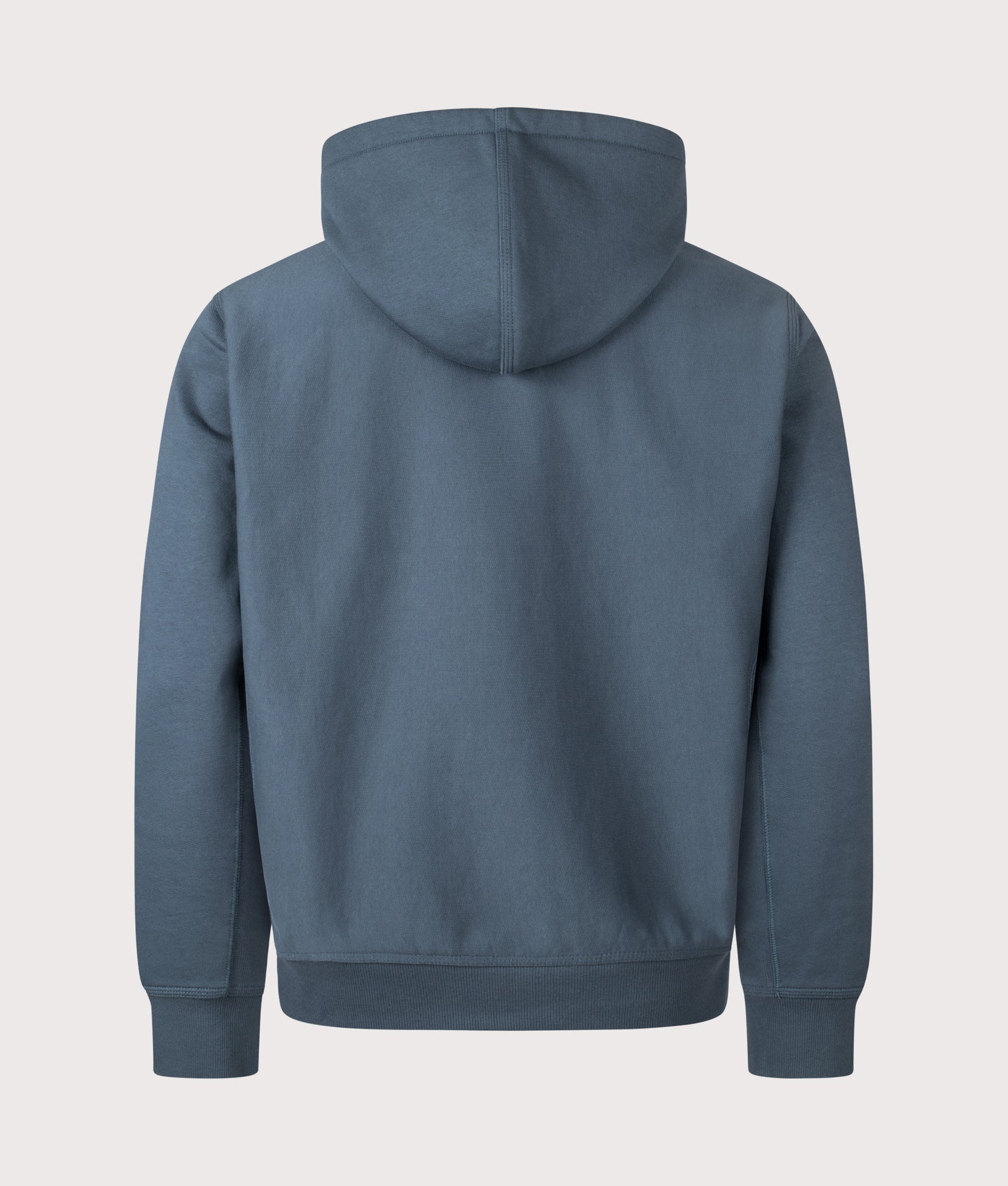 Relaxed Fit American Script Hoodie in Office Blue | Carhartt WIP | EQVVS | Back shot 