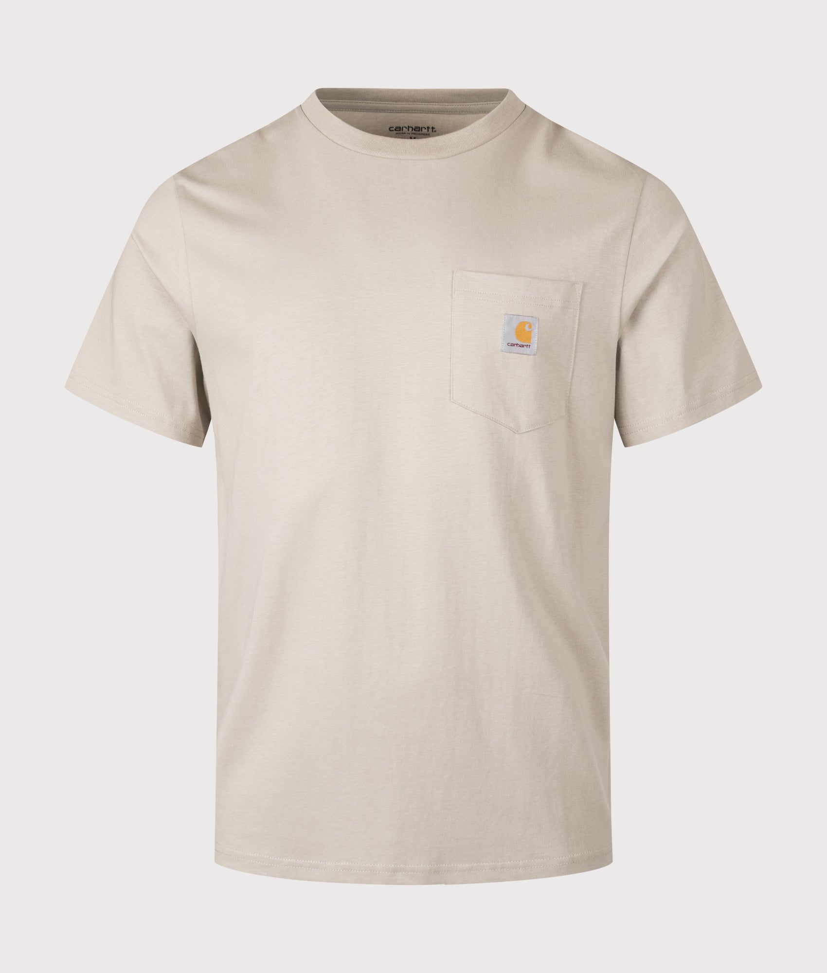 Carhartt WIP Pocket T-Shirt in Puddle at EQVVS Menswear. Front shot.