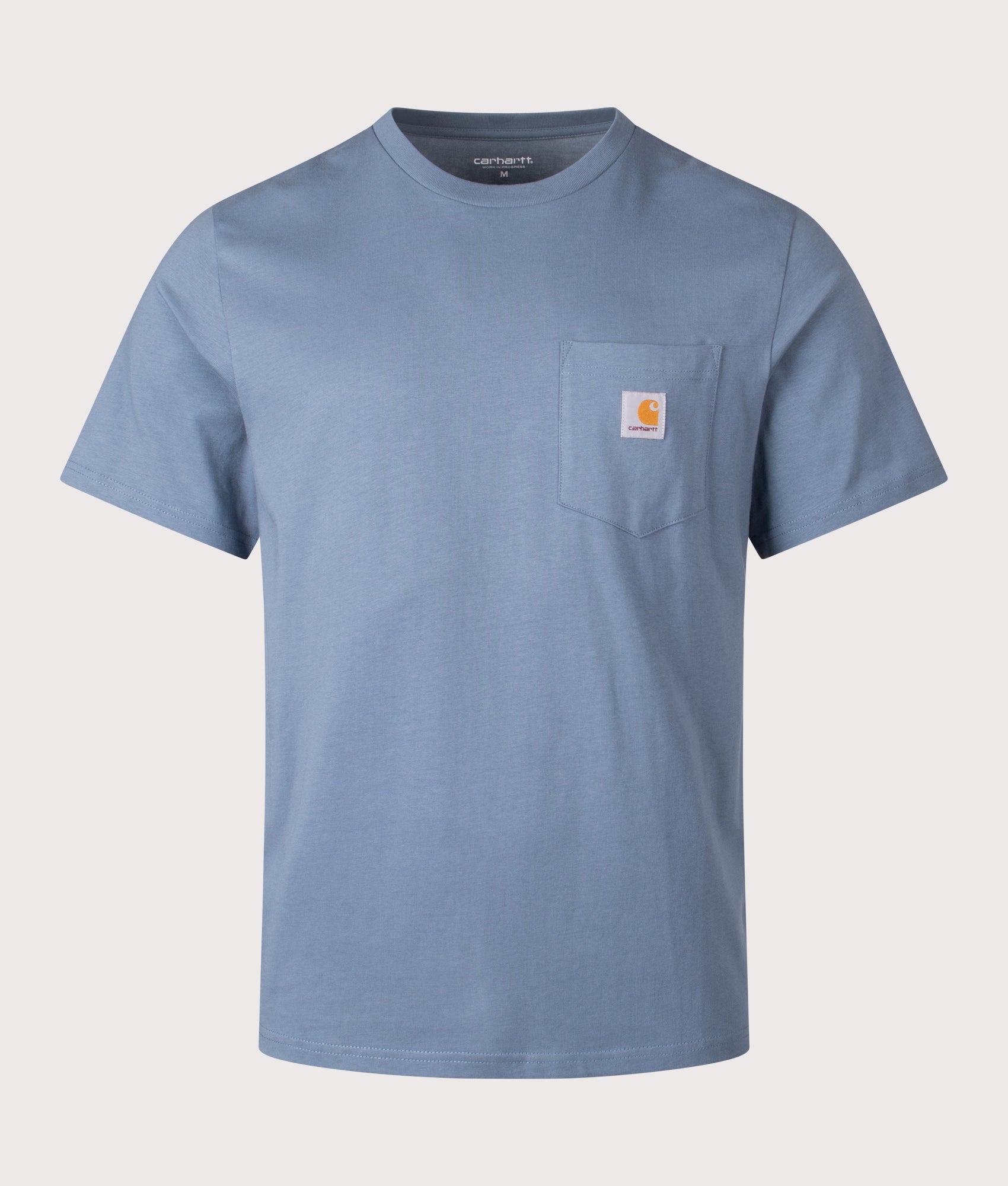 Pocket T-Shirt in Velvet Blue | 100% Cotton | Carhartt WIP | EQVVS | Front shot 