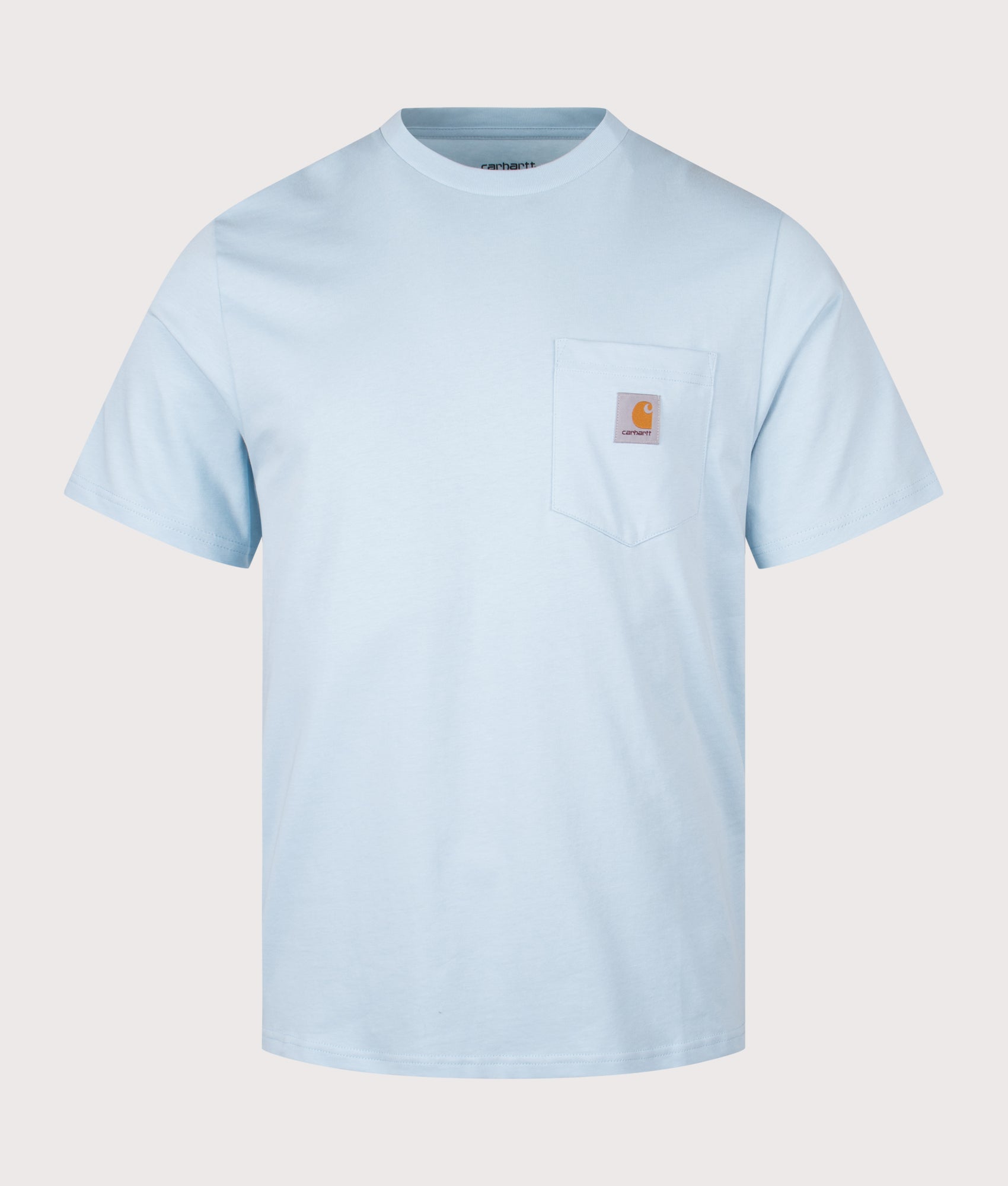 Carhartt WIP Pocket T-Shirt in Icaria at EQVVS Menswear. Front shot.