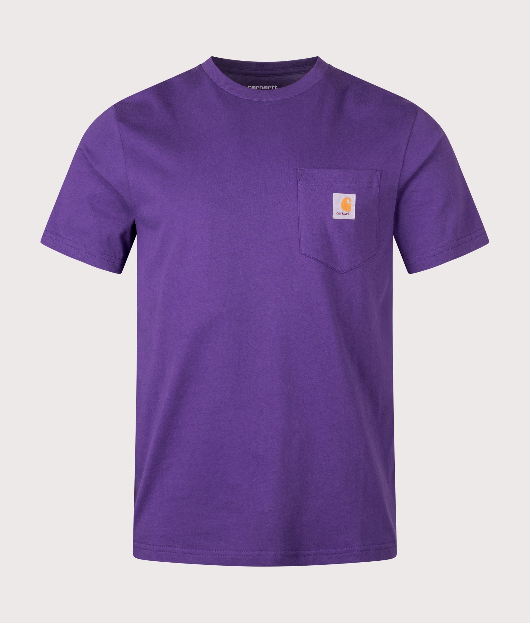 Carhartt WIP Pocket T-Shirt in Calla at EQVVS Menswear. Front shot.